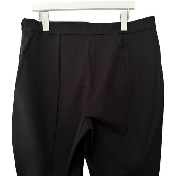 Everlane side zip black stretch cotton pants size 16 - Picture 4 of 8